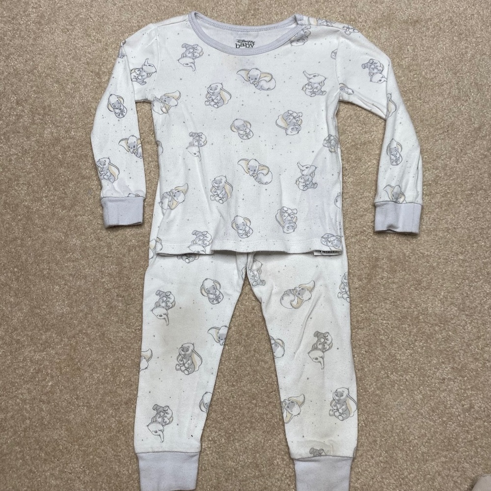 Disney Baby dumbo 2 piece pajama set size 18-24 months
